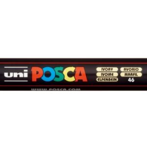 posca pc 5m marcador de pintura punta de poliester 1.8 2.5mm tinta base al agua resistente a la luz no permanente color marfil