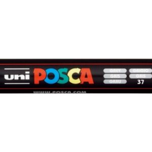 posca pc 5m marcador de pintura punta de poliester 1.8 2.5mm tinta base al agua resistente a la luz no permanente color gris