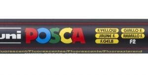 posca pc 5m marcador de pintura punta de bala 1.8 2.5mm tinta base al agua resistente a la luz no permanente color amarillo