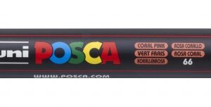 posca pc 5m marcador de pintura base al agua punta de bala 1.8 2.5mm resistente a la luz color rosa coral