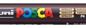 posca pc 5m marcador de pintura punta de bala 1.8 2.5mm tinta base al agua resistente a la luz no permanente color albaricoque