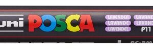 posca pc 5m marcador de pintura punta de bala 1.8 2.5mm tinta base al agua resistente a la luz no permanente color lavanda