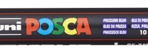 posca pc 5m marcador de pintura punta de bala 1.8 2.5mm tinta base al agua resistente a la luz color azul prusia