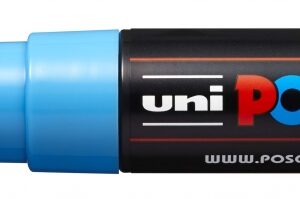 posca pc 7m marcador de pintura punta de bala 4.5 5.5mm tinta base al agua resistente a la luz color azul claro