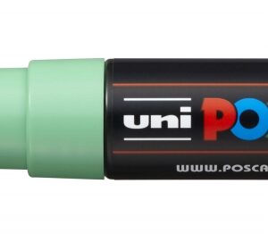 posca pc 8k marcador de pintura punta biselada acrilica 8mm tinta base al agua no permanente resistente a la luz inodoro ideal para carteleria y decoracion color verde claro