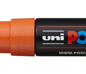 posca pc 8k marcador de pintura punta biselada acrilica 8mm tinta base al agua resistente a la luz no permanente color naranja