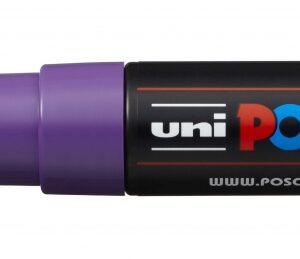 posca pc 8k marcador de pintura punta biselada acrilica 8mm tinta base al agua no permanente resistente a la luz inodoro ideal para carteleria y decoracion color violeta