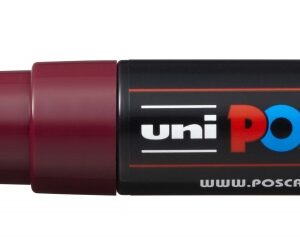 posca pc 8k marcador de pintura punta biselada acrilica 8mm tinta base al agua no permanente resistente a la luz color rojo vino
