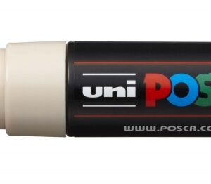 posca pc 8k marcador de pintura punta biselada acrilica 8mm tinta base al agua no permanente resistente a la luz ideal para carteleria y decoracion color beige