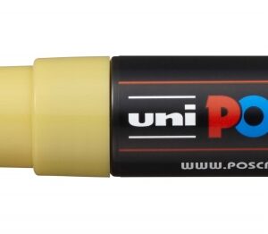 posca pc 8k marcador de pintura punta biselada acrilica 8mm tinta base al agua no permanente resistente a la luz inodoro color amarillo pajizo