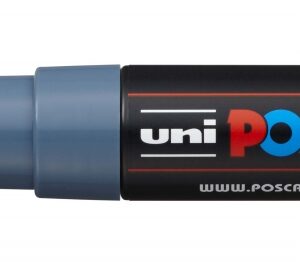 posca pc 8k marcador de pintura punta biselada acrilica 8mm tinta base al agua no permanente resistente a la luz ideal para carteleria y decoracion color gris pizarra