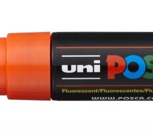 posca pc 8k marcador de pintura punta biselada acrilica 8mm tinta pigmentada base al agua resistente a la luz color naranja