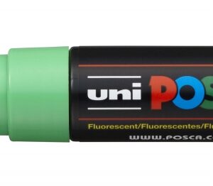 posca pc 8k marcador de pintura punta biselada acrilica 8mm tinta base al agua no permanente resistente a la luz color verde