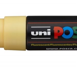 posca pc 8k marcador de pintura punta biselada acrilica 8mm tinta base al agua resistente a la luz no permanente color naranja claro