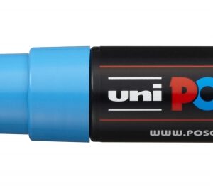 posca pc 8k marcador de pintura punta biselada acrilica 8mm tinta base al agua resistente a la luz no permanente color turquesa