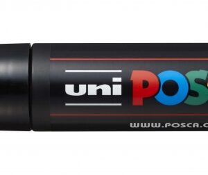 posca pc 17k marcador de pintura punta de poliester biselada 15mm ancho de trazo muy grueso tinta base al agua resistente a la luz color negro