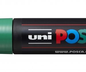 posca pc 17k marcador de pintura punta biselada de poliester 15mm tinta base al agua resistente a la luz color verde