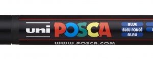 posca pcf 350 marcador de pintura punta acrilica estilo pincel tinta base al agua resistente a la luz no permanente ideal para carteleria y decoracion color azul