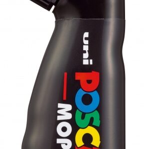posca pcm 22 marcador de pintura punta redondeada de gomaespuma 3 19mm tinta base al agua multi efectos resistente a la luz color negro