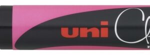 uni ball pwe 5m marcador de tiza liquida punta conica 1.8 2.5mm borrado en humedo resistente a la lluvia color rosa