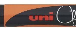 uni ball pwe 5m marcador de tiza liquida punta conica 1.8 2.5mm borrado en humedo resistente a la lluvia color naranja