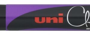 uni ball pwe 5m marcador de tiza liquida punta conica 1.8 2.5mm borrado en humedo resistente a la lluvia y exteriores color violeta