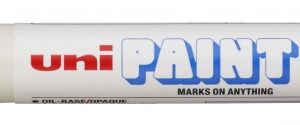 uni ball px 20 paint marker marcador de pintura punta acrilica de bala 2.2 2.8mm permanente en todas las superficies resistente a luz y agua color naranja