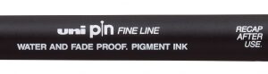 uni ball pincs2 200 rotulador calibrado punta poliacetal trazo chisel tinta pigmentada resistente al agua y luz color negro