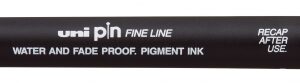 uni ball pincs3 200 rotulador calibrado punta poliacetal trazo chisel tinta pigmentada resistente al agua y luz color negro