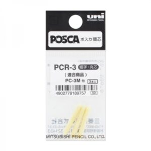 uni ball pc 3m pack de 3 recambios de fieltros punta 0.9 1.3mm