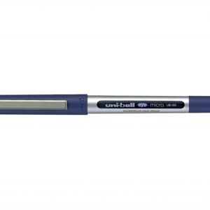 uni ball eye micro ub 150 boligrafo de tinta liquida punta de bola 0.5mm tinta resistente al agua y luz sistema de control de tinta color azul