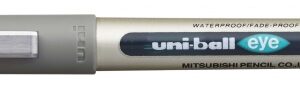 uni ball eye fine ub 157 boligrafo de tinta liquida punta de bola 0.7mm tinta resistente al agua y luz sistema de control de tinta color verde