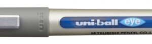 uni ball eye fine ub 157 boligrafo de tinta liquida punta de bola 0.7mm tinta resistente al agua y luz sistema de control de tinta color azul claro