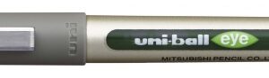 uni ball eye fine ub 157 boligrafo de tinta liquida punta de bola 0.7mm tinta resistente al agua y luz sistema de control de tinta color verde claro