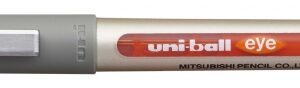 uni ball eye fine ub 157 boligrafo de tinta liquida punta de bola 0.7mm tinta resistente al agua y luz sistema de control de tinta color naranja