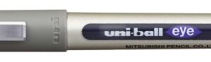 uni ball eye fine ub 157 boligrafo de tinta liquida punta de bola 0.7mm tinta resistente al agua y luz sistema de control de tinta color violeta