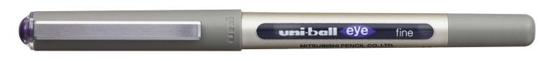 uni ball eye fine ub 157 boligrafo de tinta liquida punta de bola 0.7mm tinta resistente al agua y luz sistema de control de tinta color violeta