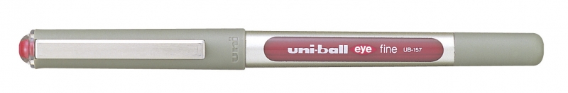 uni ball eye fine ub 157 boligrafo de tinta liquida punta de bola 0.7mm tinta resistente al agua y luz sistema de control de tinta color vino