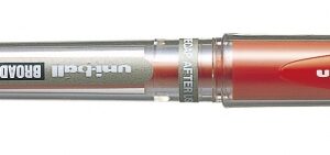 uni ball signo broad um 153 roller de tinta gel punta de bola 1mm sujecion de caucho color rojo