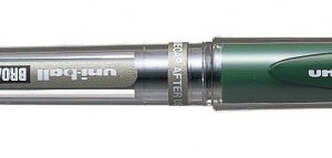 uni ball signo broad um 153 roller de tinta gel punta de bola 1mm trazo estilografico sujecion de caucho color verde