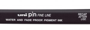uni ball pin005 rotulador calibrado punta poliacetal 0.05mm tinta pigmentada resistente al agua y luz color negro