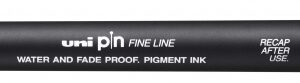 uni ball pin09 200(s) rotulador calibrado punta poliacetal 0.9mm tinta pigmentada resistente al agua y luz color negro