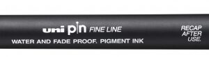 uni ball pin10 200(s) rotulador calibrado punta poliacetal 1mm ancho de trazo 1mm tinta pigmentada resistente al agua y luz color negro