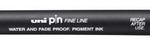 uni ball pin12 200(s) rotulador calibrado punta poliacetal 1.2mm ancho de trazo 1.2mm tinta pigmentada resistente al agua y luz color negro