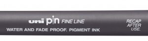 uni ball pinbr 200(s) rotulador calibrado punta poliacetal brush tinta pigmentada resistente al agua y luz color gris claro