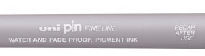 uni ball pinbr 200(s) rotulador calibrado punta poliacetal brush tinta pigmentada resistente al agua y luz color gris claro