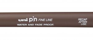 uni ball pin05 200 rotulador calibrado punta poliacetal 0.5mm ancho de trazo 0.5mm tinta pigmentada resistente al agua y luz color sepia