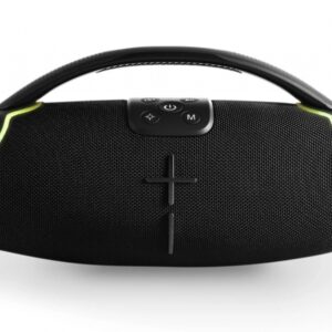 energy sistem hyperbeat altavoz 80w bluetooth 5.3 tecnologia true wireless resistente al agua luces led color negro