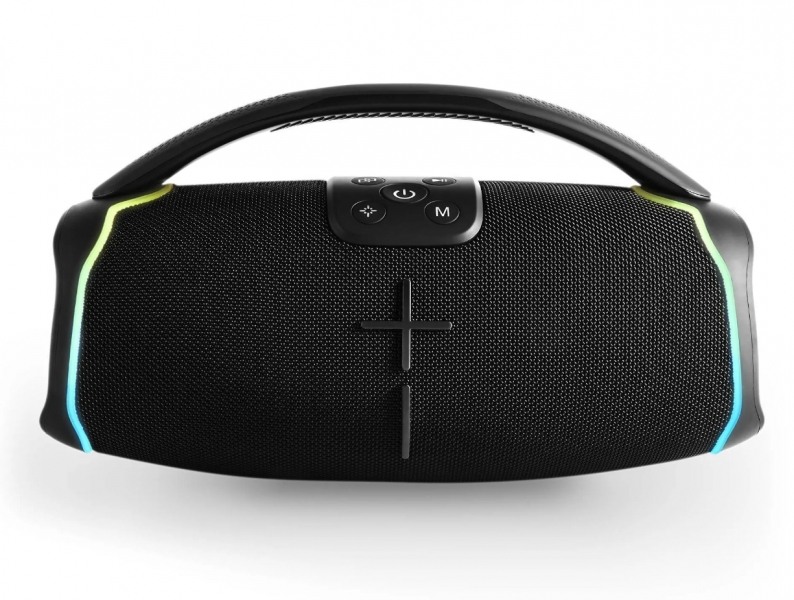 energy sistem hyperbeat altavoz 80w bluetooth 5.3 tecnologia true wireless resistente al agua luces led color negro