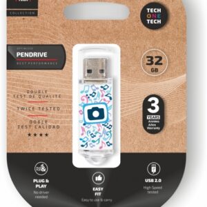 techonetech be super foto dream memoria usb 2.0 32gb (pendrive)